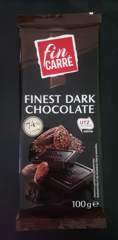 Ako recyklovať/triediť finest dark chocolate 74% - fin carre