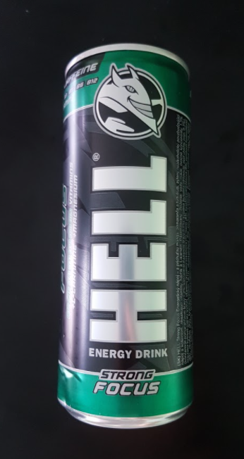 Ako recyklovať/triediť hell energy drink strong focus 250 ml